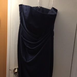 David’s bridal navy blue dress